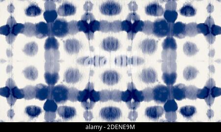 Art sale indigo sans couture. Art contemporain. Motif teint par cravate tendance. Arrière-plan aquarelle abstrait. Sale. Répéter l'aquarelle de l'arrière-plan. Résumé Banque D'Images