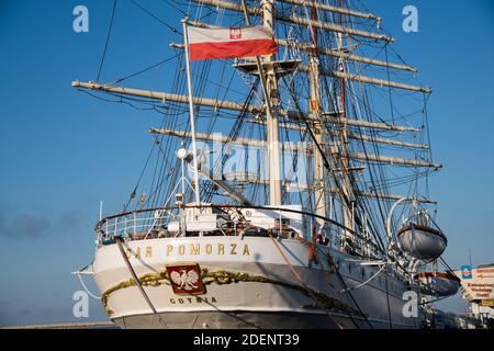 Navire musée Dar Pomorza un voilier polonais à Gdynia, en Pologne. 17 juillet 2020 © Wojciech Strozyk / Alamy stock photo *** Légende locale * Banque D'Images