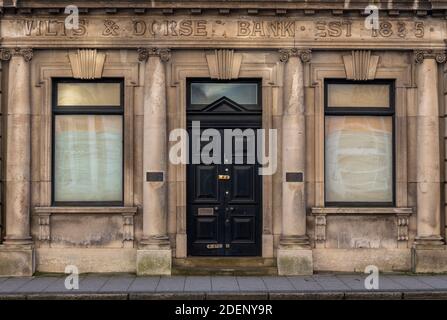 un ancien bâtiment victorien en pierre sur les quais de southampton. Banque D'Images