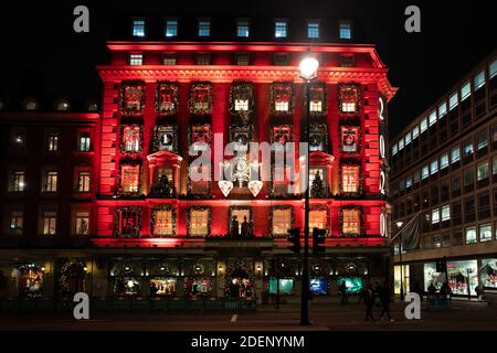 Londres, Royaume-Uni. Mardi 1er décembre 2020. Fortnum et Mason à Londres. Photo: Roger Garfield/Alay Live News Banque D'Images