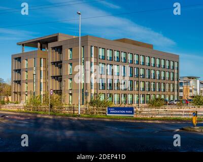 St John's innovation Park Cambridge - l'édifice Maurice Wilkes Cambridge sur le St John's innovation Park - architecte BCR ouvert 2018 Banque D'Images