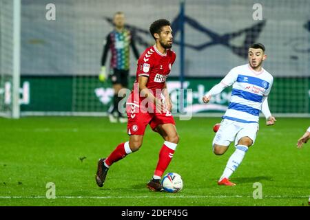 Londres, Royaume-Uni. 1er décembre 2020. Citys Zak Vyner sur l'attaque lors du match de championnat Sky Bet entre Queens Park Rangers et Bristol City au stade Loftus Road, Londres, le mardi 1er décembre 2020. (Crédit : Ian Randall | INFORMATIONS MI) crédit : INFORMATIONS MI et sport /Actualités Alay Live Banque D'Images