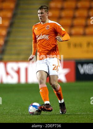 Blackpool, Royaume-Uni. 1er décembre 2020. BLACKPOOL, ANGLETERRE. 1ER DÉCEMBRE Daniel Ballard de Blackpool lors du match de la Sky Bet League 1 entre Blackpool et Portsmouth à Bloomfield Road, Blackpool, le mardi 1er décembre 2020. (Crédit : Tim Markland | ACTUALITÉS MI) crédit : ACTUALITÉS MI et sport /Actualités Alay Live Banque D'Images