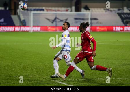 Londres, Royaume-Uni. 1er décembre 2020. QPR Chris Willock lors du match de championnat Sky Bet entre Queens Park Rangers et Bristol City au stade Loftus Road, Londres, le mardi 1er décembre 2020. (Crédit : Ian Randall | INFORMATIONS MI) crédit : INFORMATIONS MI et sport /Actualités Alay Live Banque D'Images