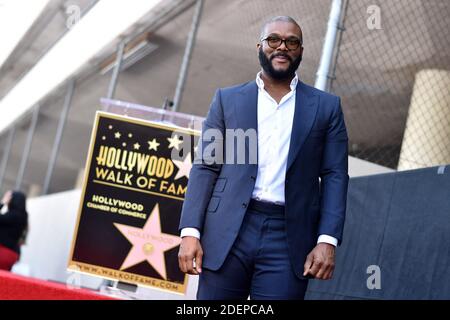 Tyler Perry a reçu un prix Star on the Hollywood Walk of Fame le 01 octobre 2019 à Los Angeles, Californie, États-Unis. Photo de Lionel Hahn/ABACAPRESS.COM Banque D'Images