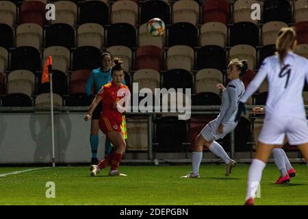 Newport, Royaume-Uni. 1er décembre 2020. Match de qualification des femmes de l'UEFA pour l'Euro 2022, groupe c, femmes du pays de Galles contre Bélarus à Rodney Parade à Newport, au sud du pays de Galles, le mardi 1er décembre 2020. Photo par Lewis Mitchell/Andrew Orchard sports photographie/Alamy Live News crédit: Andrew Orchard sports photographie/Alamy Live News Banque D'Images