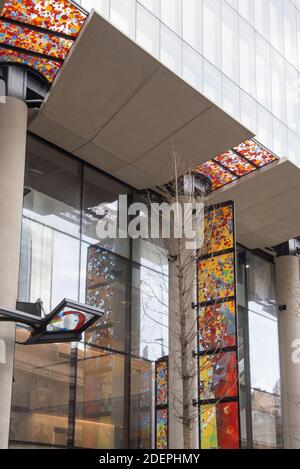 Architecture contemporaine PLP Architects WSP Multiplex Alexander Beleschenko Wind Mitigation Canopy 22 Bishopsgate, City of London, England EC2N 4AJ Banque D'Images