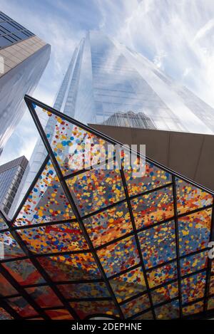 Architecture contemporaine PLP Architects WSP Multiplex Alexander Beleschenko Wind Mitigation Canopy 22 Bishopsgate, City of London, England EC2N 4AJ Banque D'Images