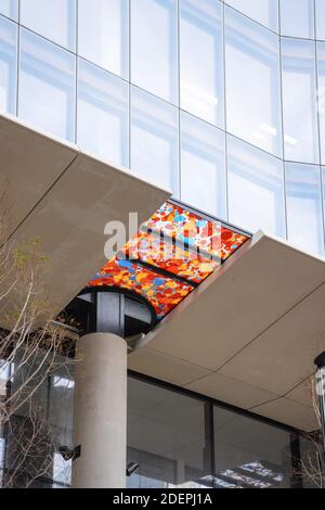 Architecture contemporaine PLP Architects WSP Multiplex Alexander Beleschenko Wind Mitigation Canopy 22 Bishopsgate, City of London, England EC2N 4AJ Banque D'Images