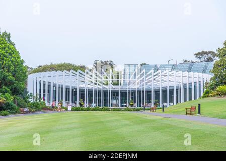 Le pavillon Calyx au jardin botanique de Sydney, en Australie Banque D'Images