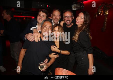 Edouard Braud, Renaud le Van Kim, Xavier Couture, Anne-Sophie Aparis, Guillaume Lacroix et Olivia lors de la soirée d'inauguration du Roxie Club, a Paris, France, le 10 octobre 2019. Photo de Jerome Domine/ABACAPRESS.COM Banque D'Images