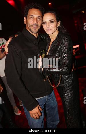 Tomer Sisley et sa femme Sandra Sisley lors de la soirée d'inauguration du Roxie Club, a Paris, France, le 10 octobre 2019. Photo de Jerome Domine/ABACAPRESS.COM Banque D'Images