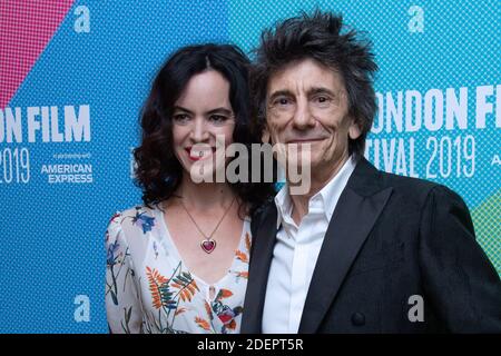 Sally Wood et Ronnie Wood assistent à la première de Somebody Up There Likes Me lors du 63e BFI London film Festival à Londres, en Angleterre, le 12 octobre 2019. Photo d'Aurore Marechal/ABACAPRESS.COM Banque D'Images