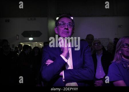 Président de Lyon Metropol et candidat aux prochaines élections municipales à Lyon David Kimelfeld lors de sa réunion du 16 octobre 2019 à Lyon. Photo de Mathis Boussuge/ABACAPRESS.COM Banque D'Images