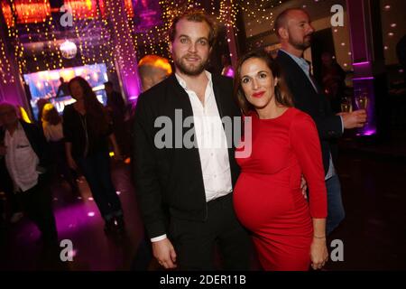 Victoria Bedos et son compagnon Romuald Battesti lors de l'After Party de 'la Belle Epoque', au Club Haussmann organisé par Five Eyes Prod a Paris, France, le 17 octobre 2019. Photo de Jerome Domine/ABACAPRESS.COM Banque D'Images