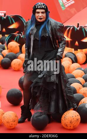 Loredana Berte assiste au tapis rouge du film 'la Famiglia Addams' (la famille Addams) lors du 14ème Festival du film de Rome, le 20 octobre 2019 à Rome, Italie. Photo : Eric Vandeville/ABACAPRESS.COM Banque D'Images