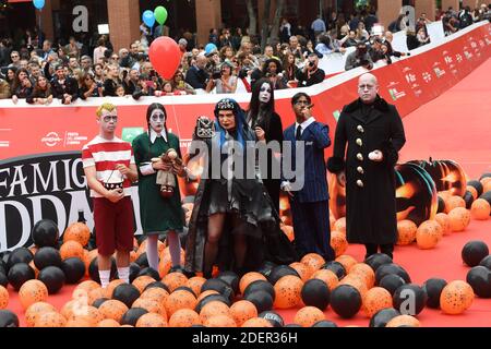 Loredana Berte (3e à partir de la gauche) assiste au tapis rouge du film 'la Famiglia Addams' (la famille Addams) lors du 14ème Festival du film de Rome, le 20 octobre 2019 à Rome, Italie. Photo : Eric Vandeville/ABACAPRESS.COM Banque D'Images