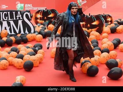 Loredana Berte assiste au tapis rouge du film 'la Famiglia Addams' (la famille Addams) lors du 14ème Festival du film de Rome, le 20 octobre 2019 à Rome, Italie. Photo : Eric Vandeville/ABACAPRESS.COM Banque D'Images