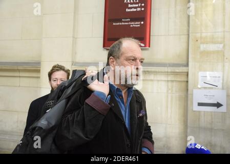 Eric Dupond-Moretti, avocat de Patrick Balkany au palais de justice, à Paris, le 22 octobre 2019. Photo de Patrice Pierrot/avenir Pictures/ABACAPRESS.COM Banque D'Images