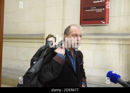 Eric Dupond-Moretti, avocat de Patrick Balkany au palais de justice, à Paris, le 22 octobre 2019. Photo de Patrice Pierrot/avenir Pictures/ABACAPRESS.COM Banque D'Images