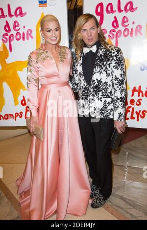 Katrina Patchett et Christophe Gularme lors du 27e Gala de l'espoir de la Ligue du cancer au Théate des champs-Elysées à Paris le 22 octobre 2019. Photo de Nasser Berzane/ABACAPRESS.COM Banque D'Images