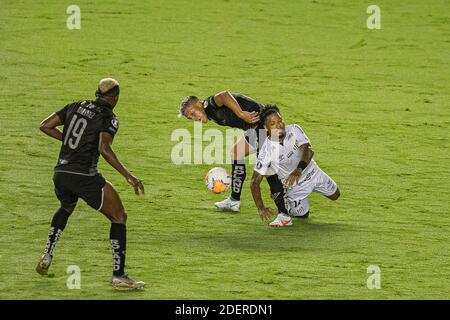 Santos, Brésil. 1er décembre 2020. Marinho pendant le match dans lequel l'équipe Santos reçoit la LDU pour le tour de 16 de la Copa Libertadores da América 2020. Le match a lieu au Stade Urbano Caldeira, Vila Belmiro, dans la ville de Santos, ce mardi 1er décembre 2020. Crédit: Van Campos/FotoArena/Alamy Live News Banque D'Images