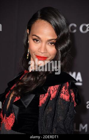 Zoe Saldana participe au gala Art + film 2019 du LACMA 2019 le 02 novembre 2019 à Los Angeles, CA, Etats-Unis. Photo de Lionel Hahn/ABACAPRESS.COM Banque D'Images