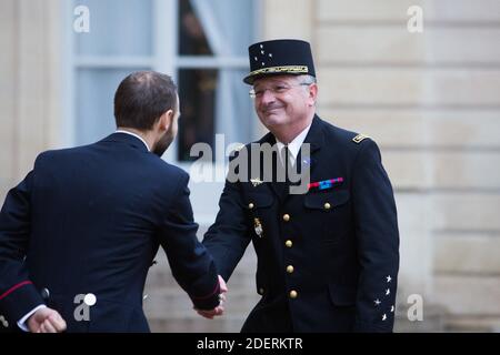 Christian Rodriguez Directeur général de la Gendarmerie nationale (Directeur général de la Gendarmerie nationale, DGGN) arrive au Palais de l'Elysée à Paris le 11 novembre 2019 dans le cadre des commémorations marquant le 101e anniversaire de l'armistice du 11 novembre 1918, mettant fin à la première Guerre mondiale. Photo de Raphaël Lafargue/ABACAPRESS.COM Banque D'Images