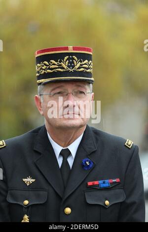 Christian Rodriguez Directeur général de la Gendarmerie nationale, Ou DGGN) lors d'une cérémonie à l'Arc de Triomphe à Paris, France, le 11 novembre 2019 dans le cadre des commémorations marquant le 101e anniversaire de l'armistice du 11 novembre 1918, mettant fin à la guerre mondiale I. photo de Jacques Witt/Pool/ABACAPRESS.COM Banque D'Images