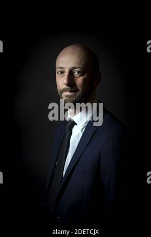 Exclusif - le chef du parti français du LREM, Stanislas Guérini, pose pour des photos avant le salon Dimanche en politique du dimanche 3 novembre 2019 à Paris, France. Photo par Eliot Blondt/ABACAPRESS.COM Banque D'Images