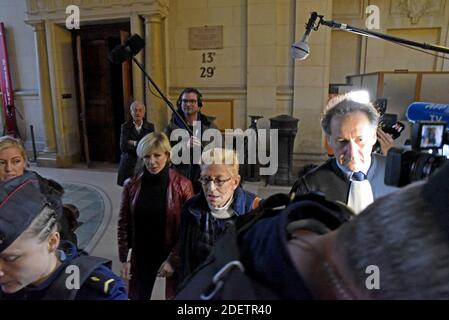 La politicienne française Isabelle Balkany avec son avocat Pierre-Olivier sur arrive en cour pour le début du procès d'appel de son mari pour fraude fiscale. Son mari Patrick Balkany, maire de Levallois-Perret de longue date et ancien combattant de la politique de droite, est en prison pour blanchiment d'argent. Paris, France, le 11 décembre 2019. Photo de Patrice Pierrot/avenir Pictures/ABACAPRESS.COM Banque D'Images