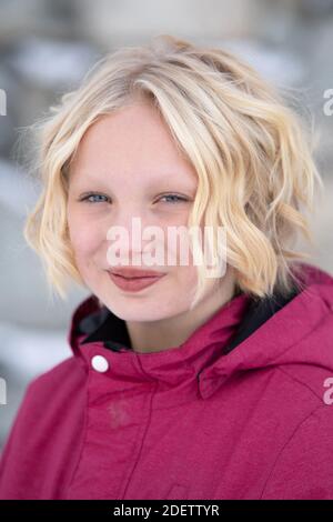 Helena Zengel assistera à une séance de photo lors du 11ème Festival du film les Arcs à les Arcs, France, le 15 décembre 2019. Photo d'Aurore Marechal/ABACAPRESS.COM Banque D'Images