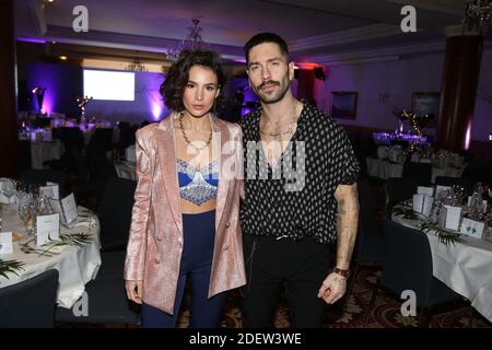 Jade Leboeuf et son mari Stéphane Rodrigues lorsqu'il s'agit de « le Grand Diner » a l'Hôtel Marriott Paris champs-Elysées, a Paris, France le 22 janvier 2020. Photo de Jerome Domine/ABACAPRESS.COM Banque D'Images