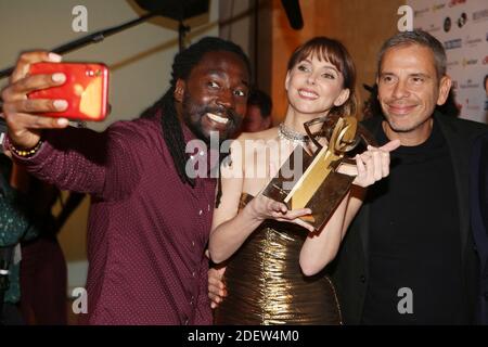 Exclusif - Noom Diawara, Frédéric Bel, Medi Sadoun, participant à la 27e cérémonie de remise des prix Trophees du film Français au Palais Brongniart à Paris, France, le 11 février 2020. Photo de Jerome Domine/ABACAPRESS.COM Banque D'Images