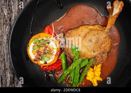 Confit de canard Banque D'Images