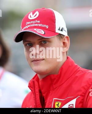 Photo du dossier datée du 22-05-2019 de Mick Schumacher. Banque D'Images