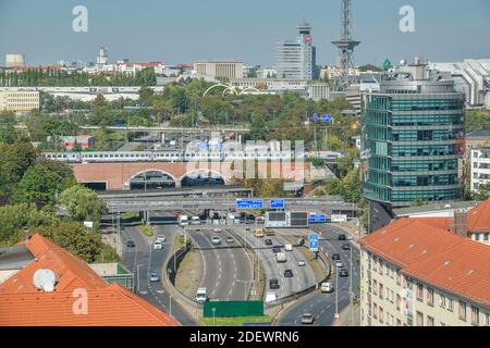 Autobahnkreuz Funkturm, Charlottenburg, Berlin, Deutschland Banque D'Images