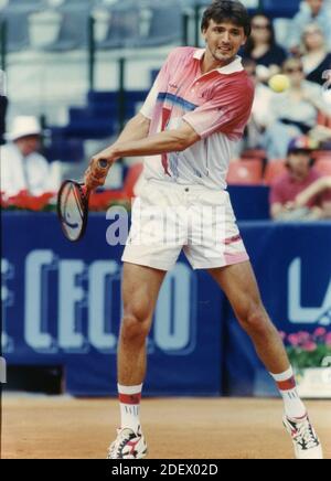 Joueur croate de tennis Goran Ivanisevic, années 1990 Banque D'Images