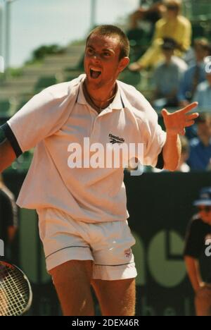 Joueur de tennis espagnol Felix Mantilla, 1996 Banque D'Images