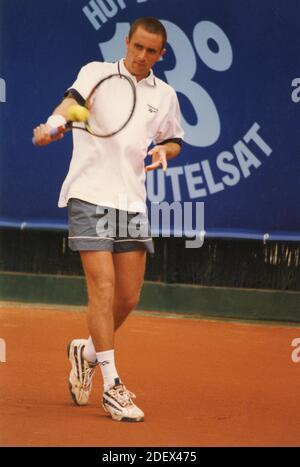 Joueur de tennis espagnol Felix Mantilla, 1996 Banque D'Images