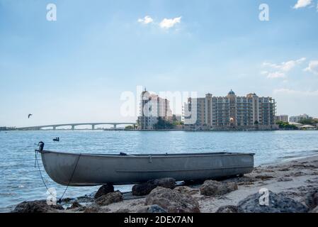 Magnifique wiev du front de mer dans la ville de Sarasota Banque D'Images