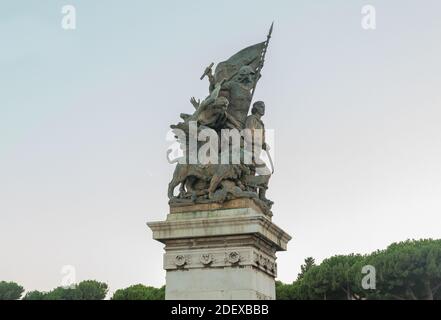 Autel de la patrie sur la place de Venise Rome, Italie Banque D'Images