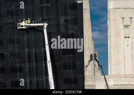 Liverpool Museum & Mann Island, Liverpool, Merseyside, Angleterre Banque D'Images