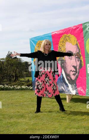 Joanna Lumley OBE au Boswell Book Festival Dumfries House, East Ayrshire, Écosse, Royaume-Uni. Banque D'Images