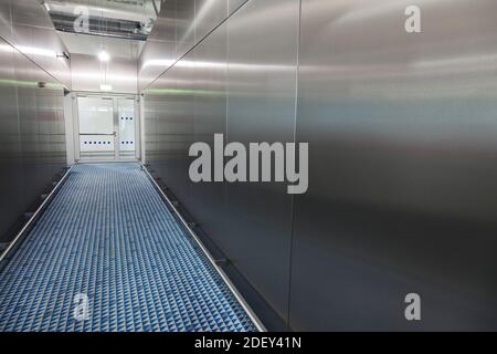 Couloir, l'Aéroport International d'Athènes, Athènes, Attique, Grèce Banque D'Images