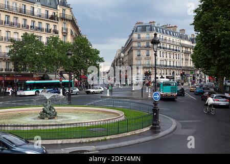 Place Edmond Rostand, 6ème arrondissement, Paris, Ile-de-France, France Banque D'Images