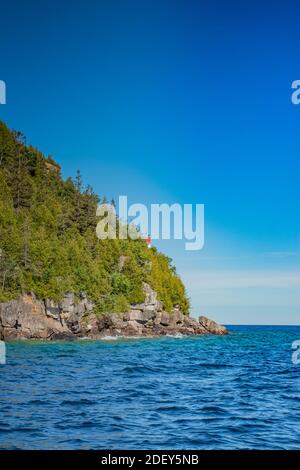 Le bouclier canadien rencontre les grands lacs, le lac Huron, EN ONTARIO. Paysages spectaculaires en été dans la baie Georgienne, en ONTARIO, Canada. Il y a plus de 30,000 îles Banque D'Images