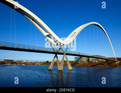 Pont de l'infini, Stockton on Tees Banque D'Images