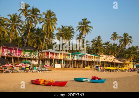 L'Inde, Goa, plage de Palolem Banque D'Images