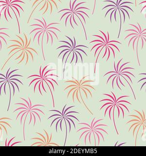 Design élégant et tendance à motif vectoriel de palmiers exotiques. Fond de feuillage de conception générale idéal pour l'impression et le textile Illustration de Vecteur